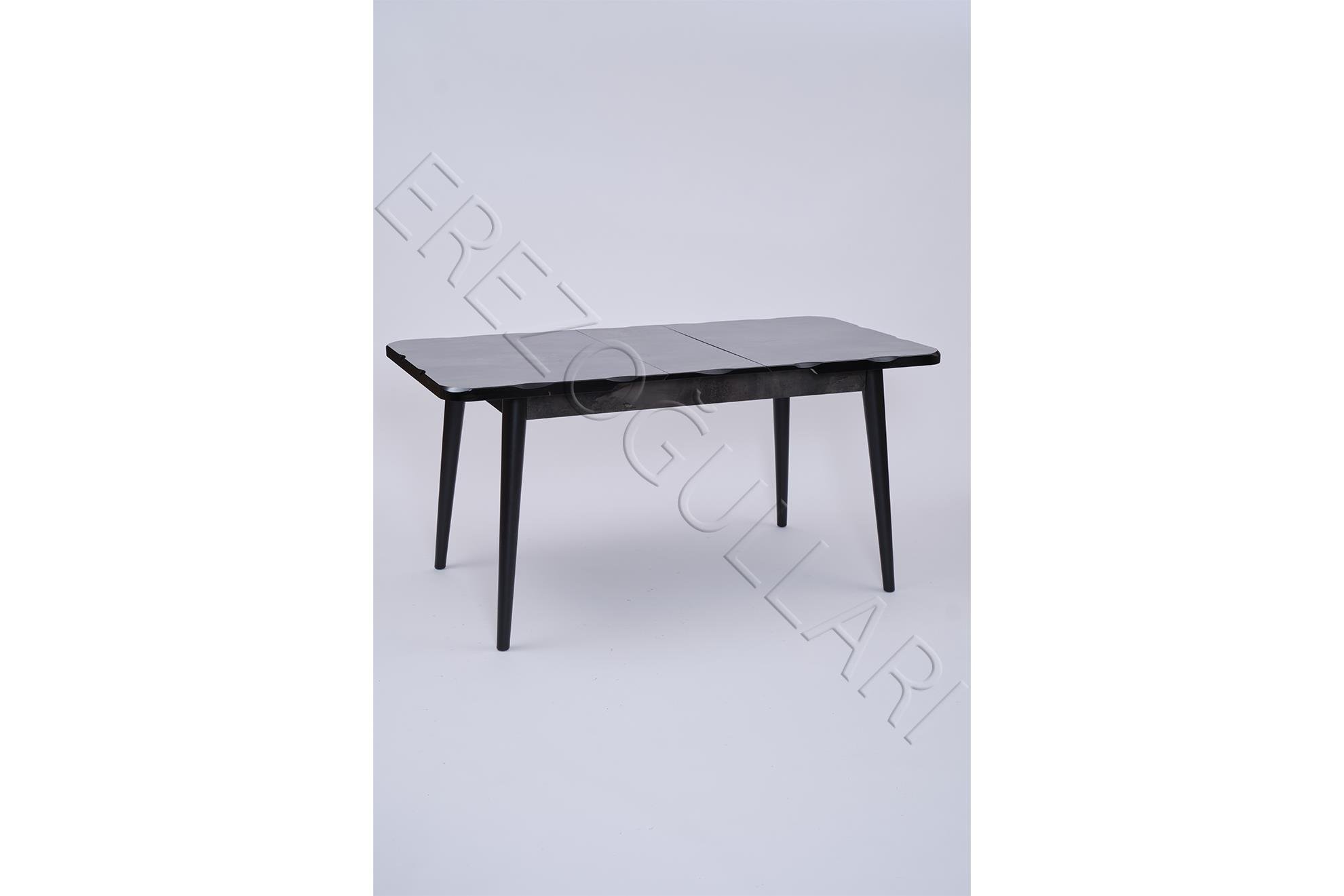 Yakamoz Polo MDF Lak Panel Mutfak Masa Sandalye Takımı 80x130