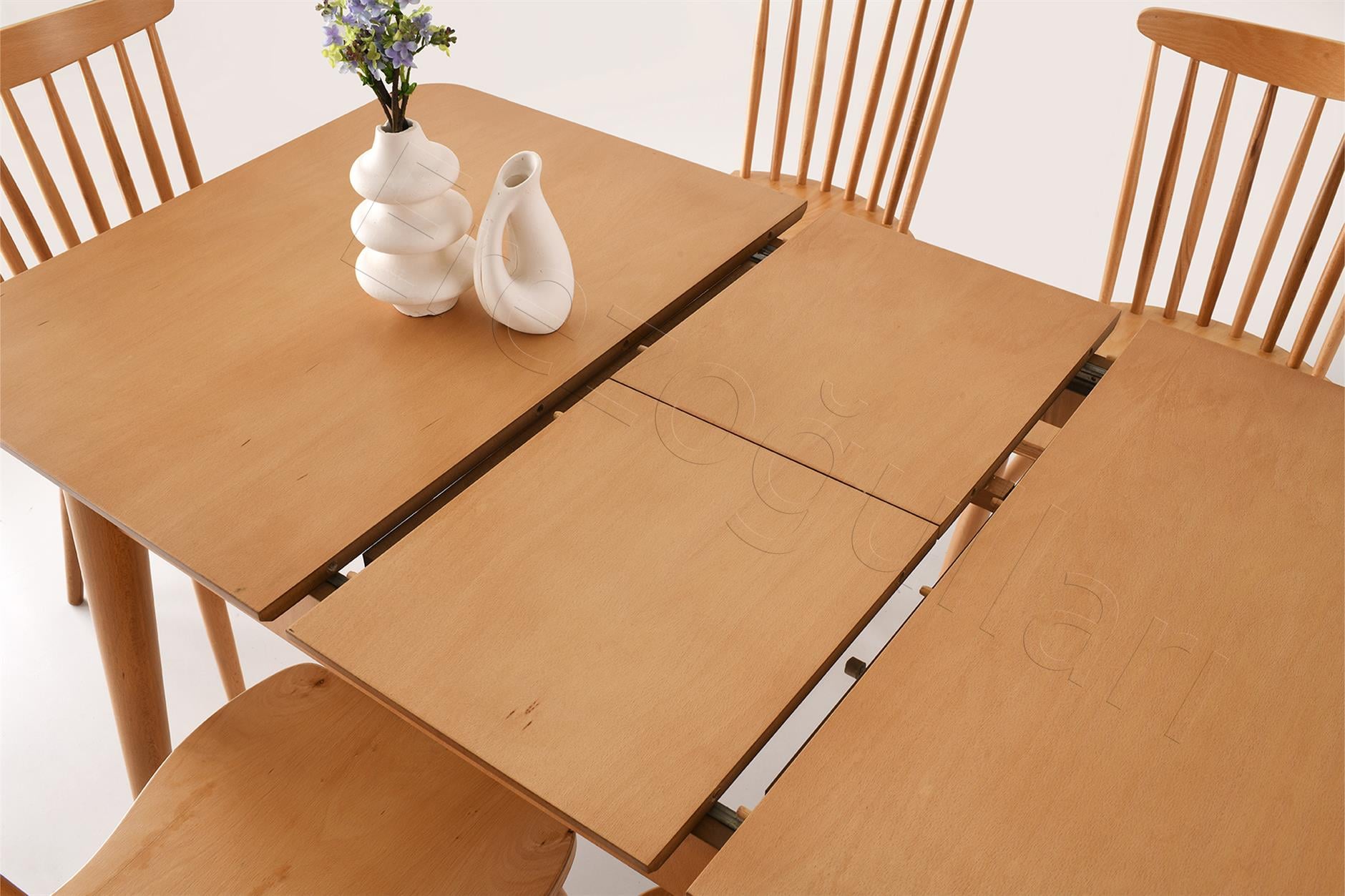 Yakut Amerikan Açılır Yemek Masa Sandalye Takımı 80x120