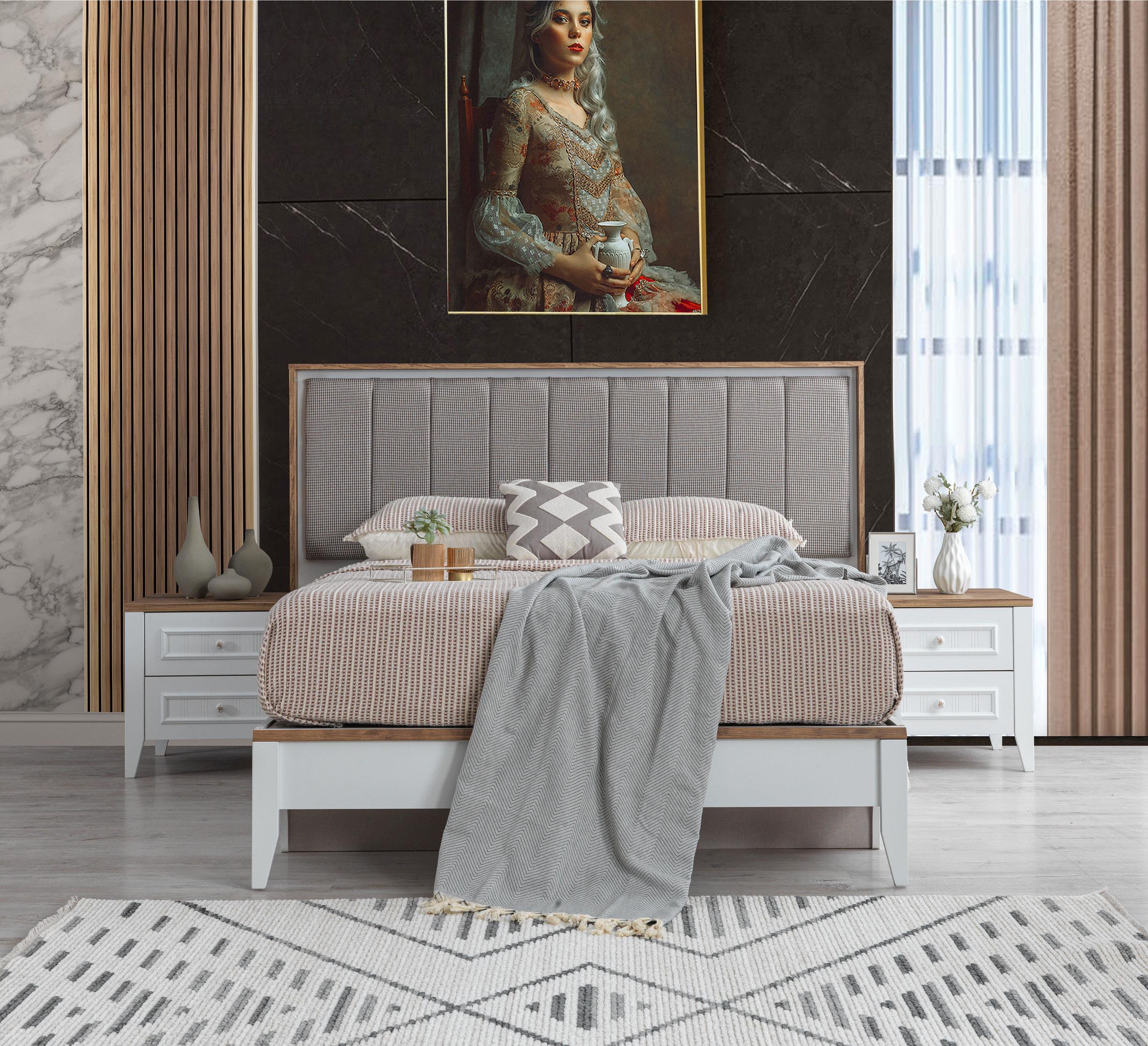 Yalı 6 Kapaklı Modern Yatak Odası Takımı Bazalı