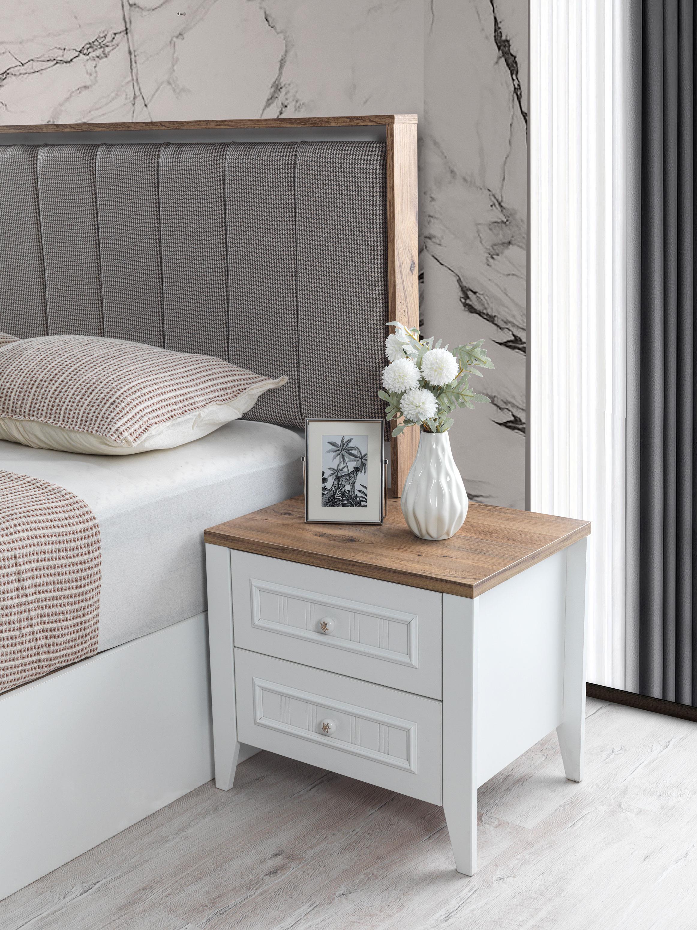 Yalı 6 Kapaklı Modern Yatak Odası Takımı Bazalı