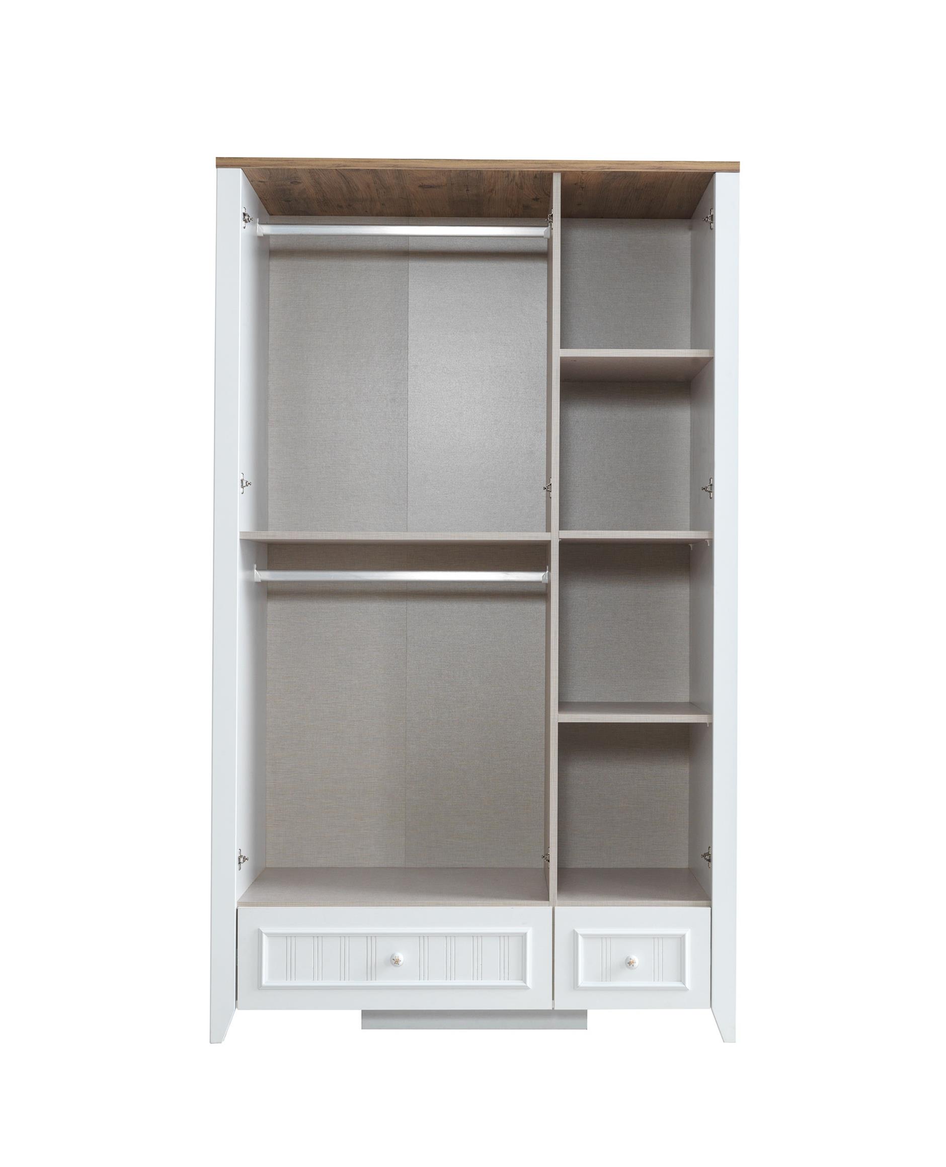 Yalı Modern 3 Kapaklı Aynalı Elbise Dolabı 125*60*211