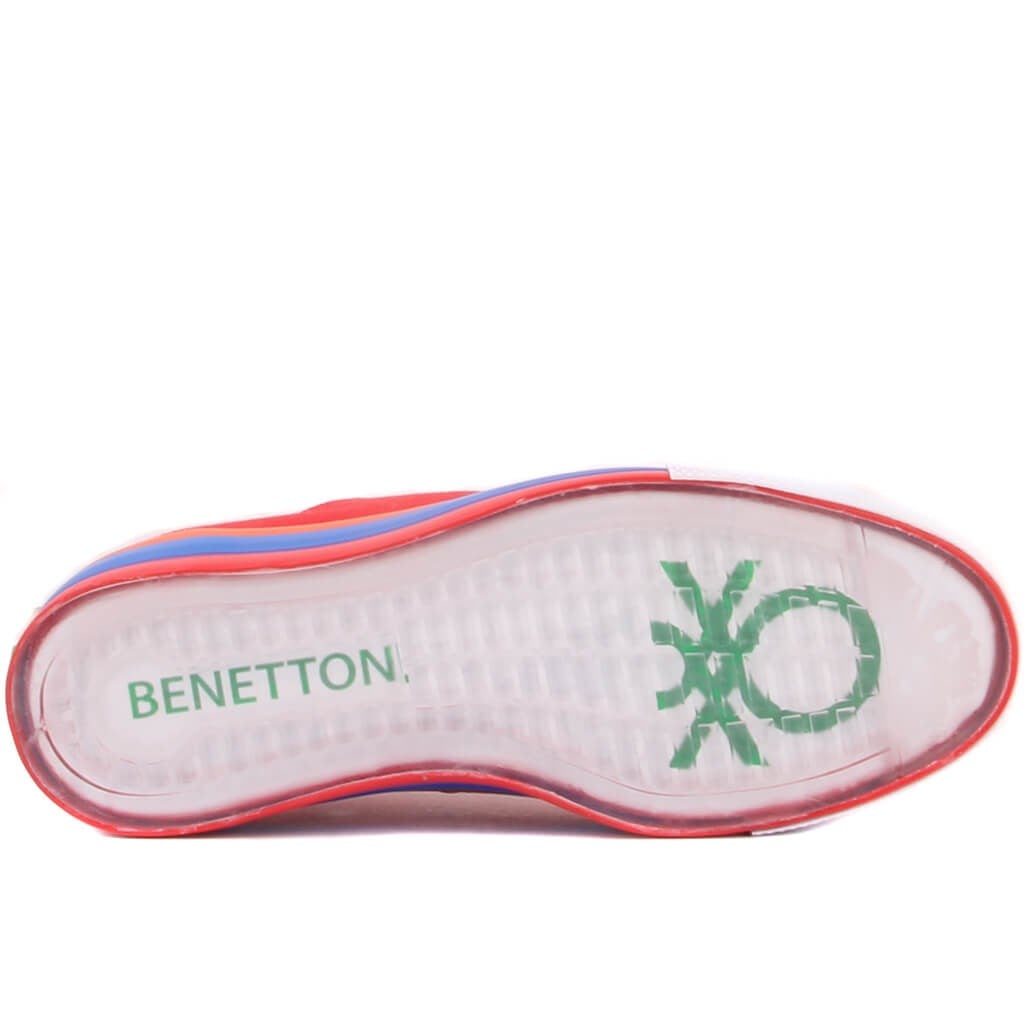 Benetton - Kırmızı Renk Bağcıklı Kadın Günlük Ayakkabı