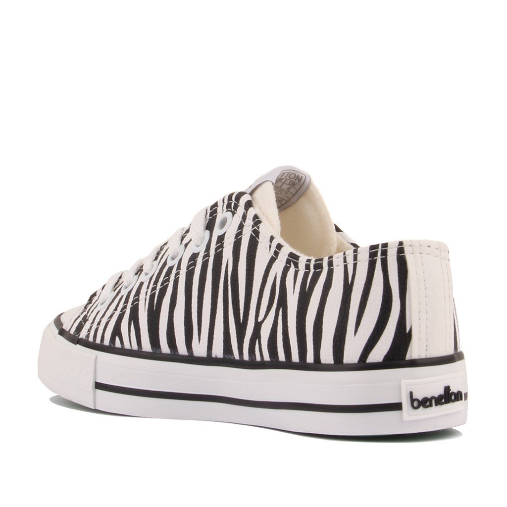 Benetton - Zebra Desenli Kadın Günlük Ayakkabı