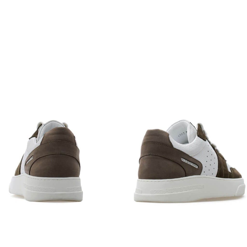 Bub Skywalker - Haki, Vizon Nubuk, Beyaz Deri Erkek Sneaker 