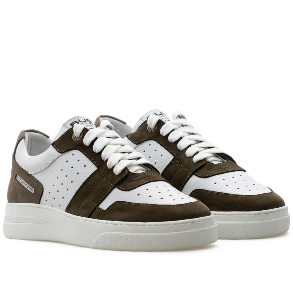 Bub Skywalker - Haki, Vizon Nubuk, Beyaz Deri Erkek Sneaker 