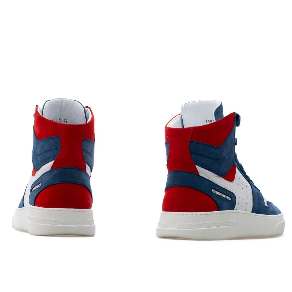 Bub Skywalker -Kot Mavisi Nubuk, Beyaz Deri Kadın Sneaker