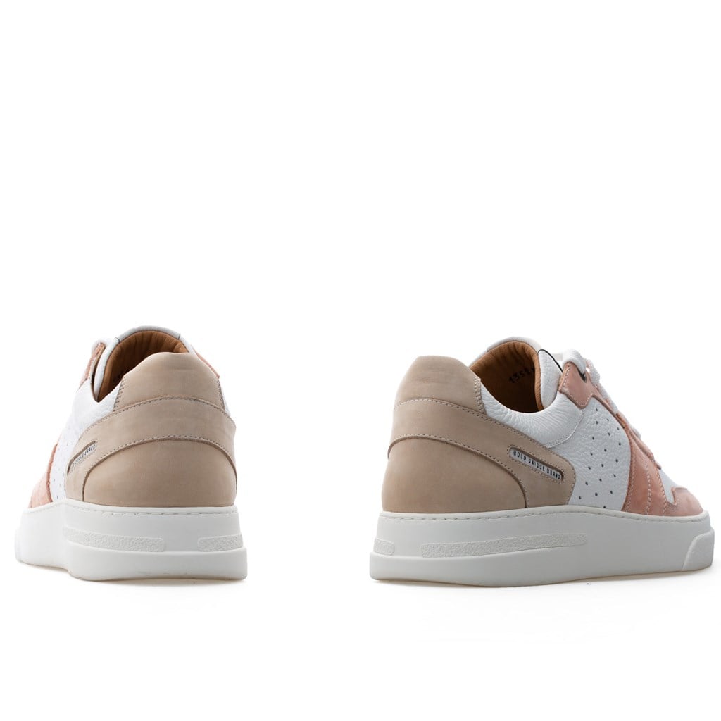 Bub Skywalker - Pudra, Bej Nubuk, Beyaz Deri Erkek Sneaker 