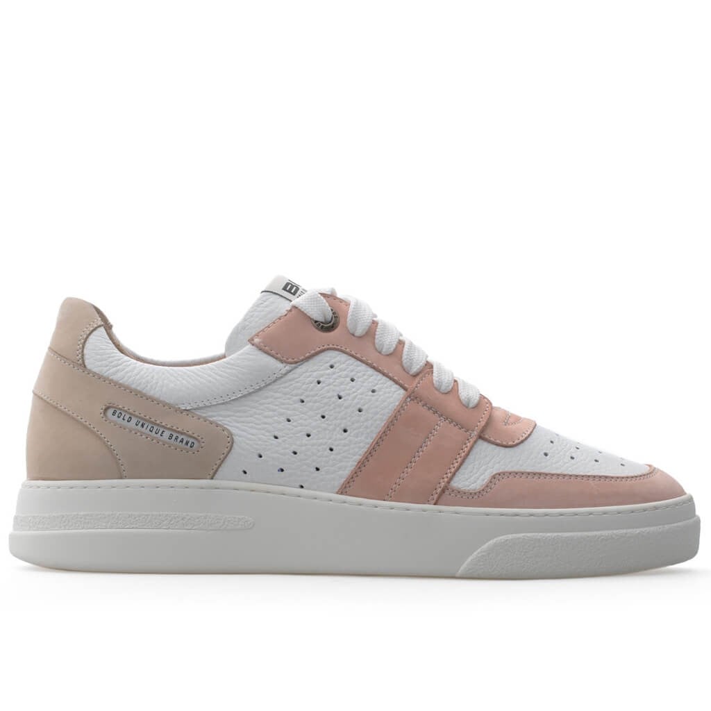 Bub Skywalker - Pudra, Bej Nubuk, Beyaz Deri Erkek Sneaker 