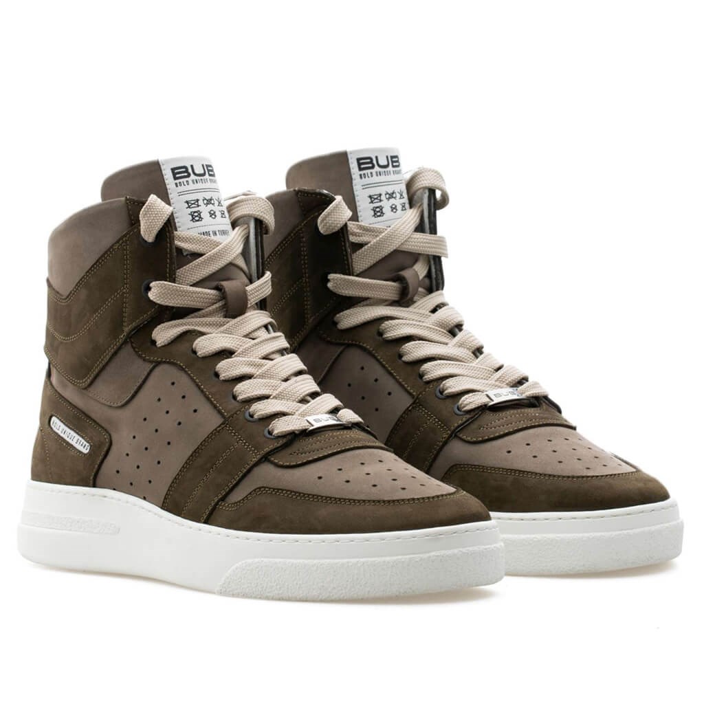 Bub Skywalker - Vizon, Haki Nubuk Erkek Sneaker 