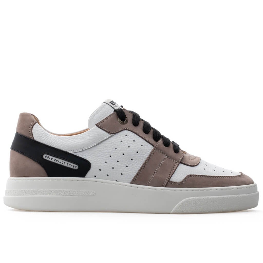 Bub Skywalker - Vizon Nubuk, Beyaz Deri Erkek Sneaker 