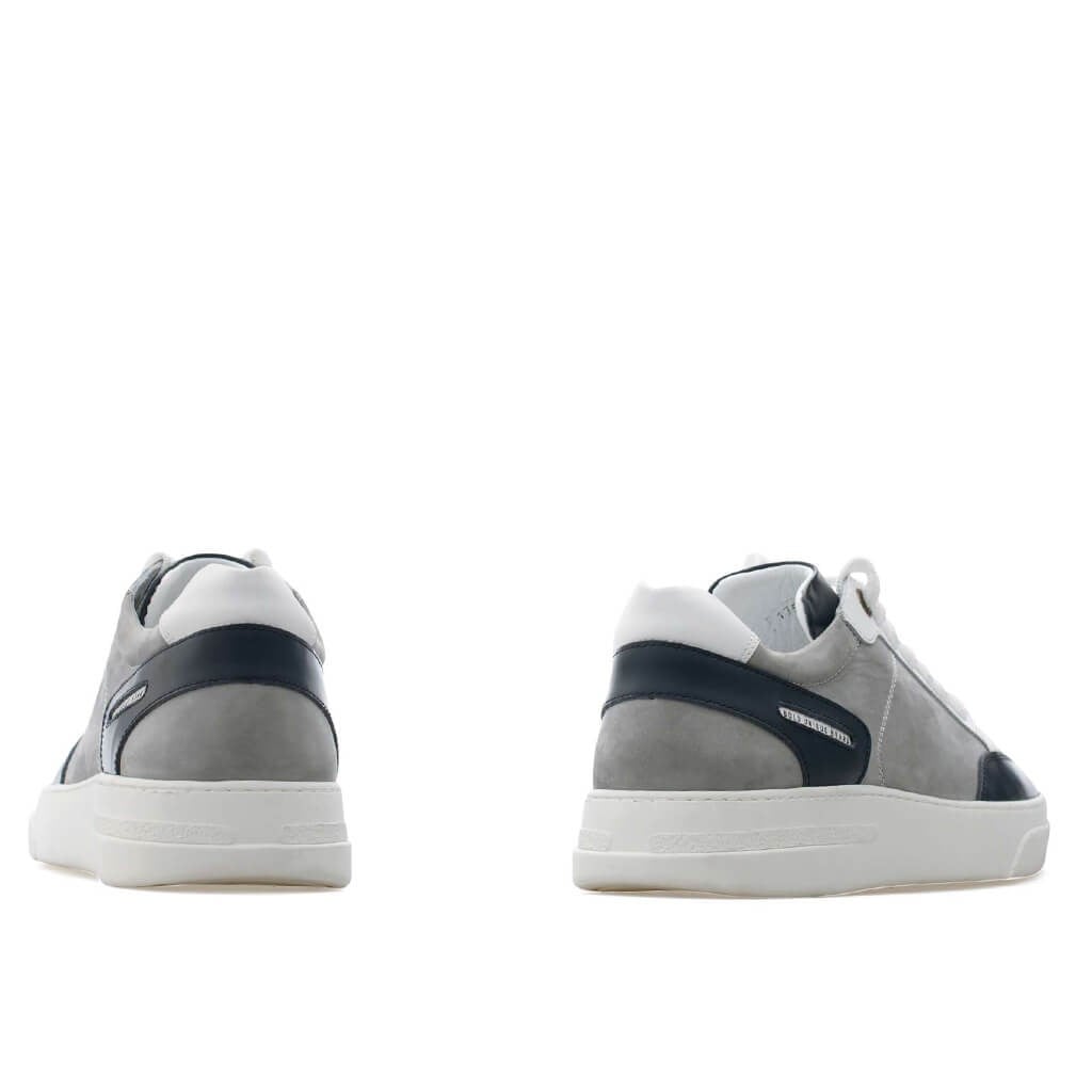 Bub Trill - Gri Nubuk, Lacivert Deri Erkek Sneaker 