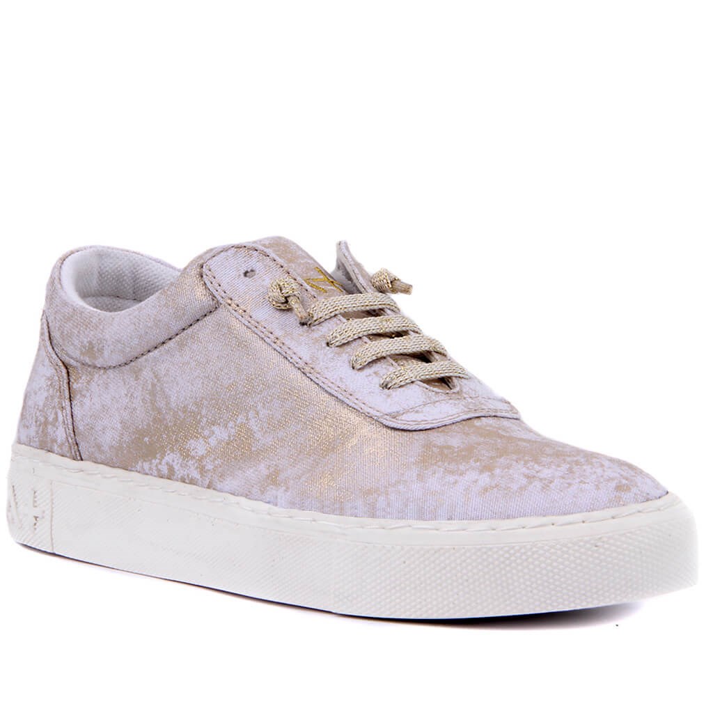 Özel Üretim - Beyaz Altın Kadın Günlük Sneaker
