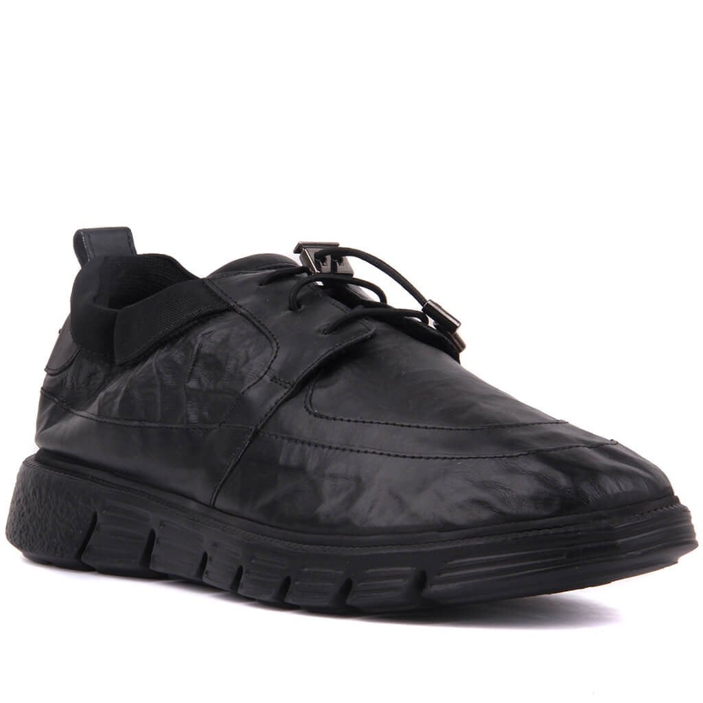 Özel Üretim - Siyah Erkek Günlük Sneaker