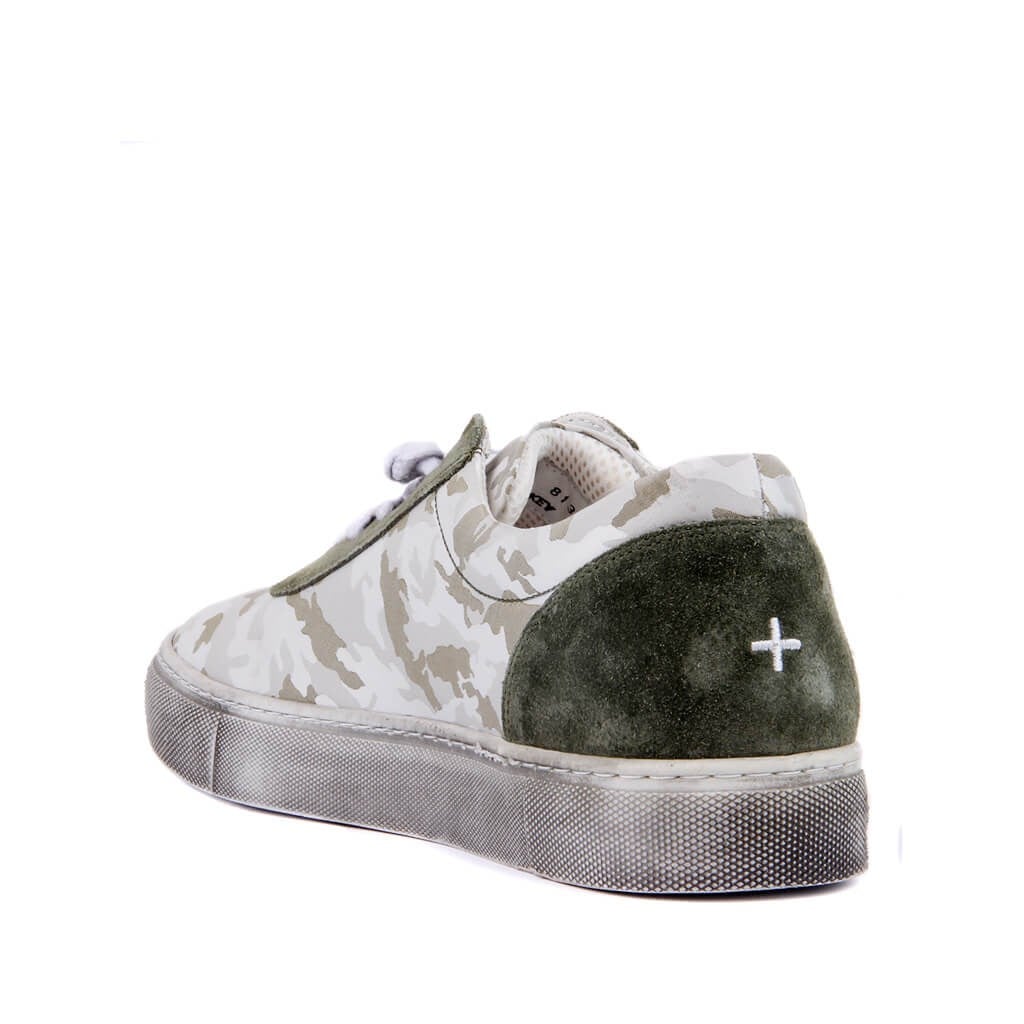 Özel Üretim - Yeşil Kamuflaj Erkek Günlük Sneaker