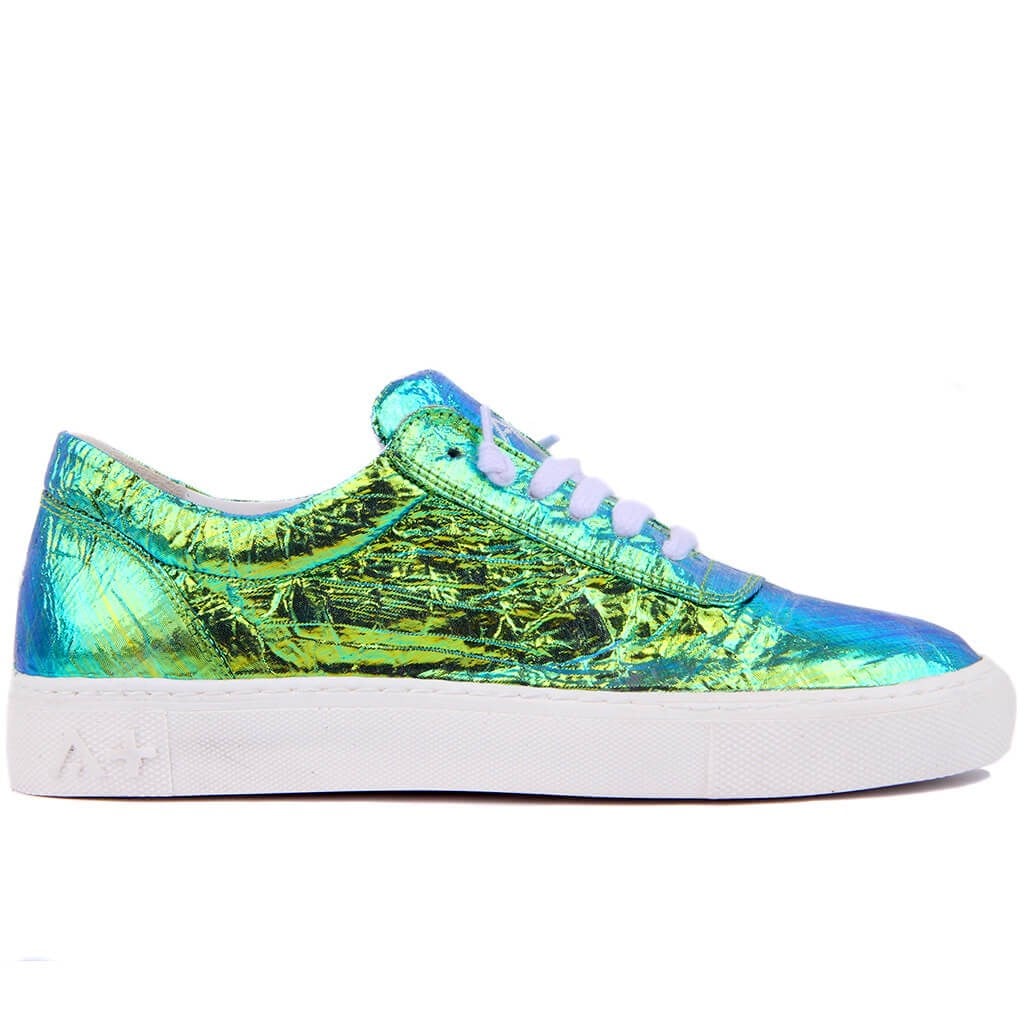 Özel Üretim - Yeşil Mavi Kadın Günlük Sneaker