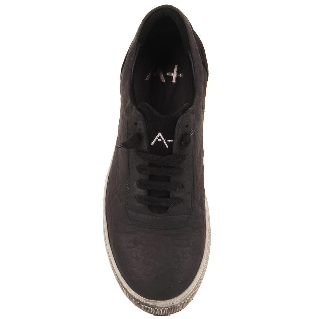 Men2371-OKS 13 A + MERDANE AYAKKABI101-2371-11473 R19 BLACK PRINTED-BLACK SUEDE