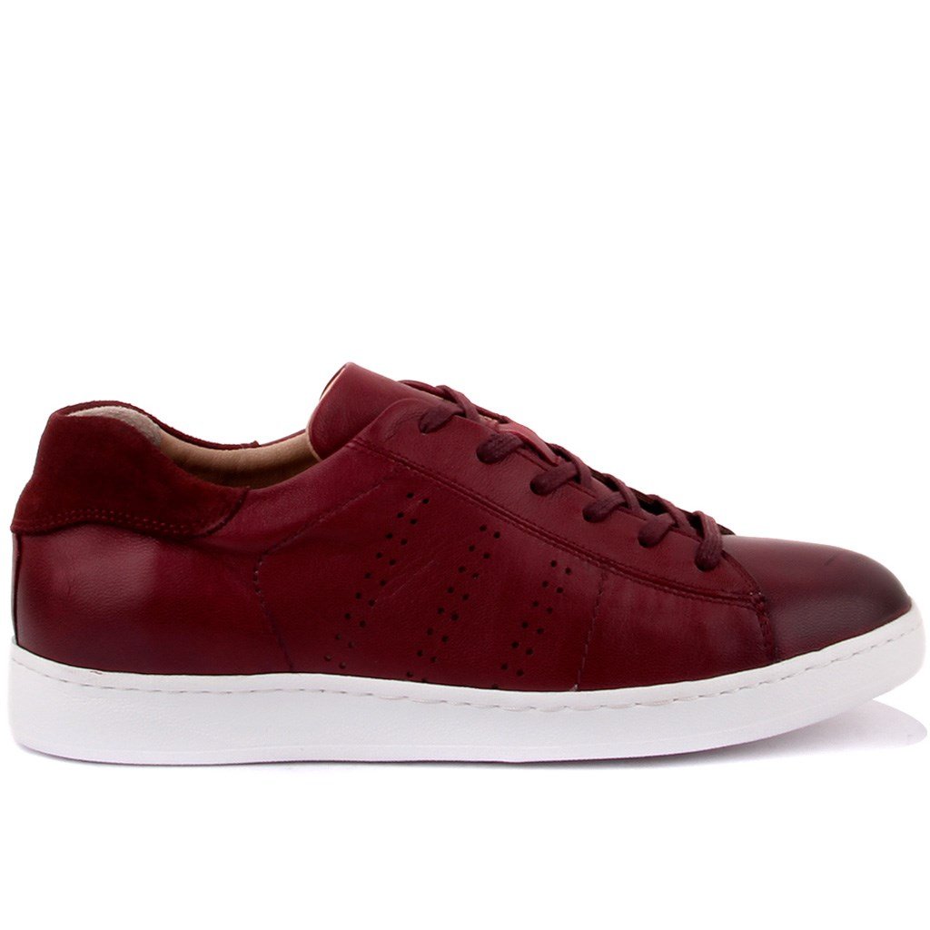 Sail Lakers - Bordo Deri Erkek Günlük Ayakkabı