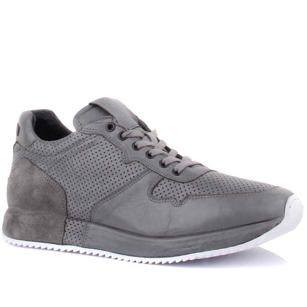 Sail Lakers - Gri Süet, Deri Erkek Sneaker