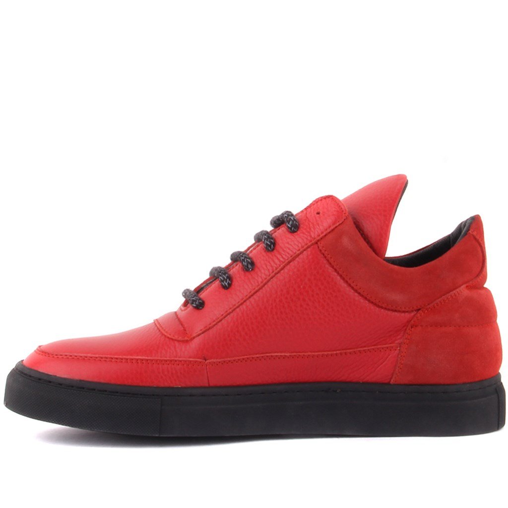 Sail Lakers - Kırmızı Deri Yüksek Taban Sneaker