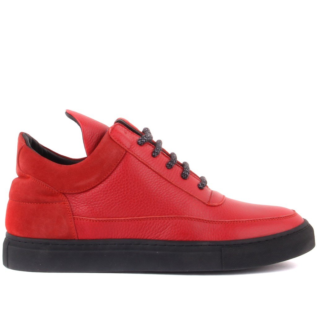 Sail Lakers - Kırmızı Deri Yüksek Taban Sneaker