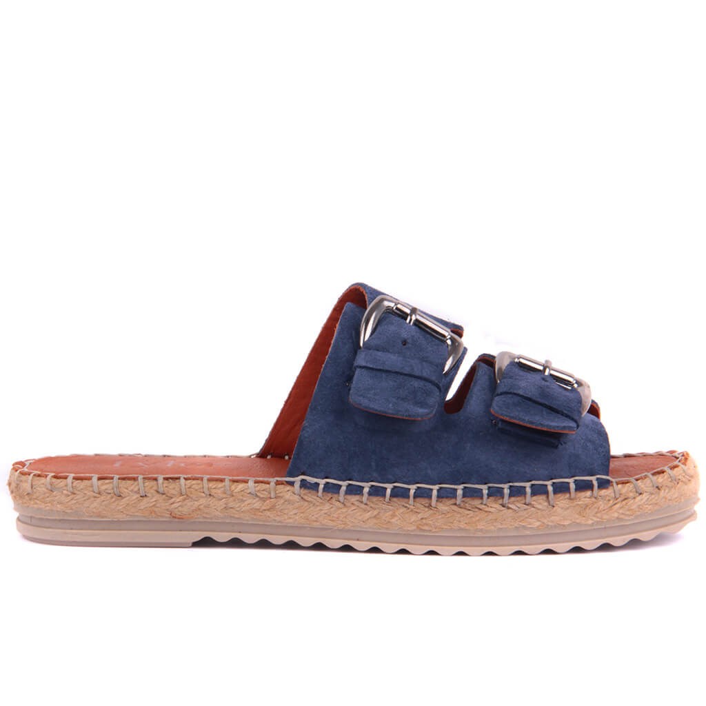 Sail Lakers - Mavi Süet Espadril Terlik
