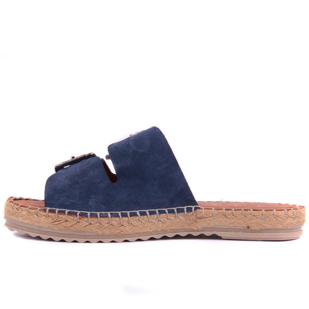 Sail Lakers - Mavi Süet Espadril Terlik