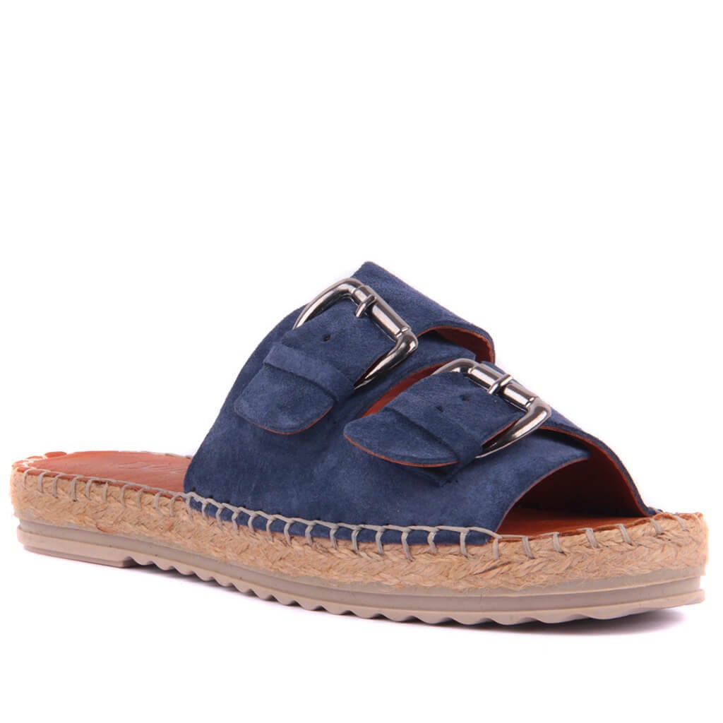 Sail Lakers - Mavi Süet Espadril Terlik
