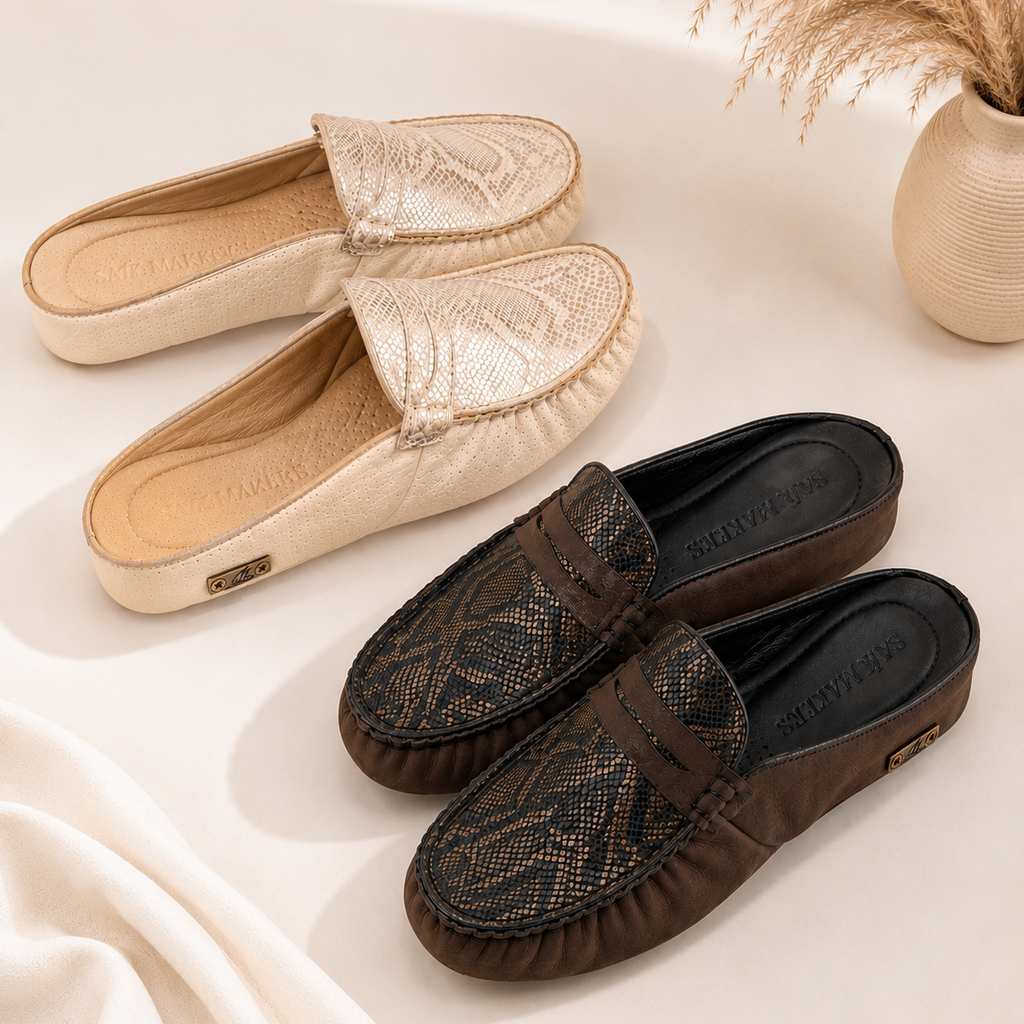 Slippers557-X ZENNE TERLIK109-557-X R305 BEJ ZB-AYNA ALTIN YILAN