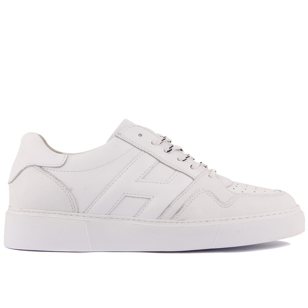 Sail Lakers - Beyaz Deri Bağcıklı Erkek Sneaker