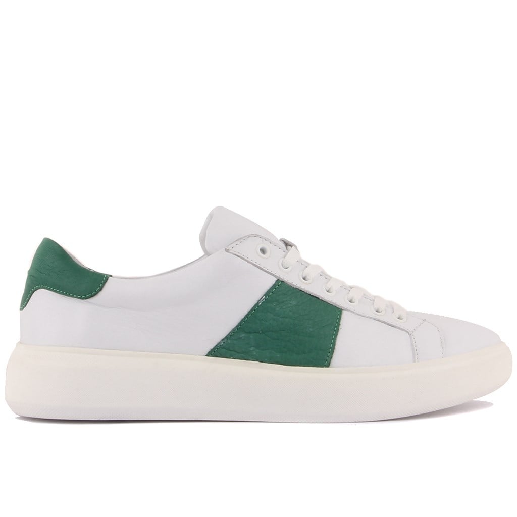 Sail Lakers - Beyaz, Yeşil Deri Erkek Sneaker