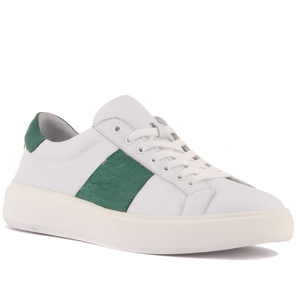 Sail Lakers - Beyaz, Yeşil Deri Erkek Sneaker