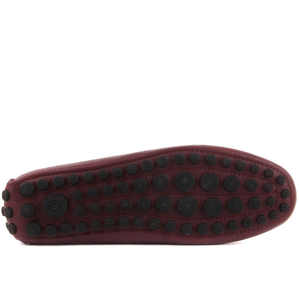 Sail Lakers - Bordo Deri Erkek Loafer