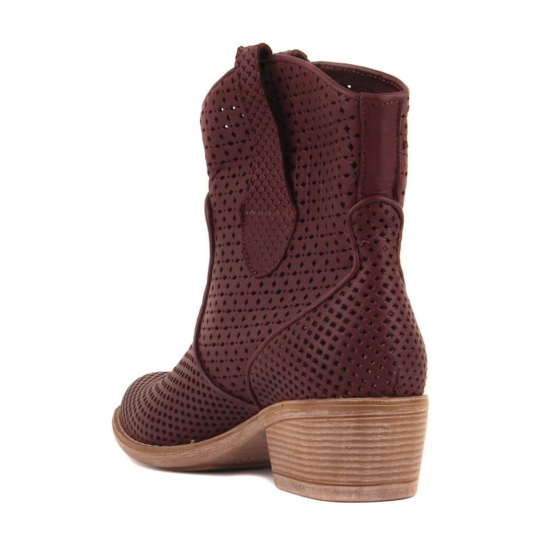 Boots2596-VENUS YAZLIK ZENNE BOT(FERMUARSIZ-BOYASIZ)105-2596-VENUS R128 AUBERGINE COLOR