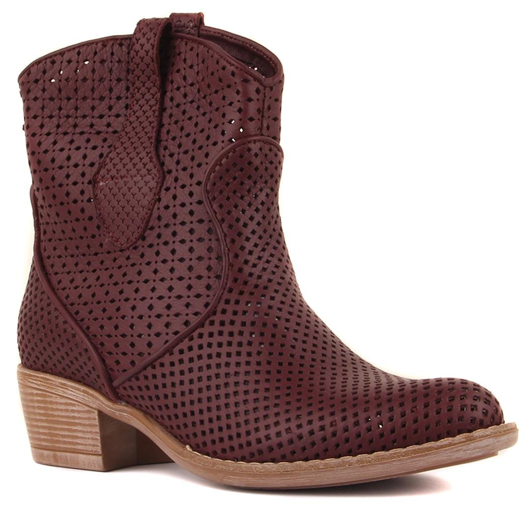 Boots2596-VENUS YAZLIK ZENNE BOT(FERMUARSIZ-BOYASIZ)105-2596-VENUS R128 AUBERGINE COLOR