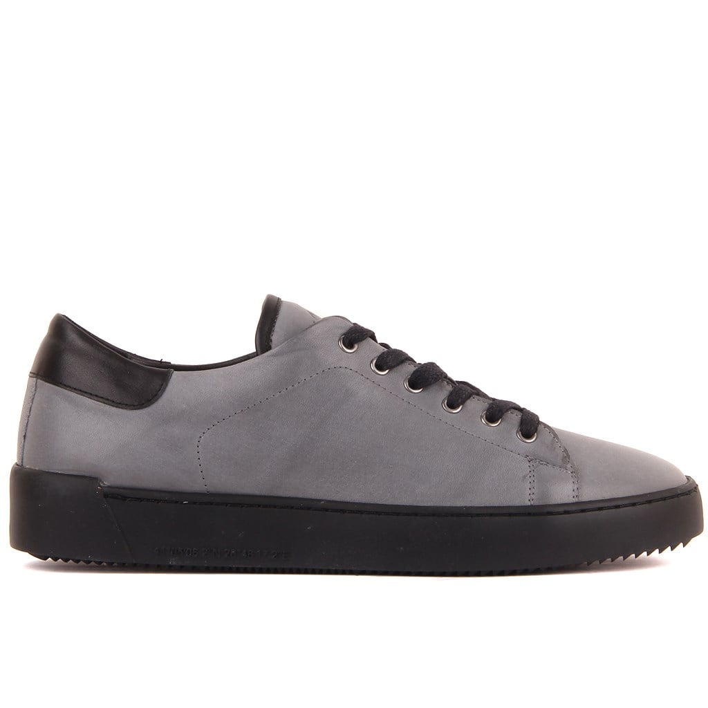 Sail Lakers - Gri Deri Bağcıklı Erkek Sneaker 
