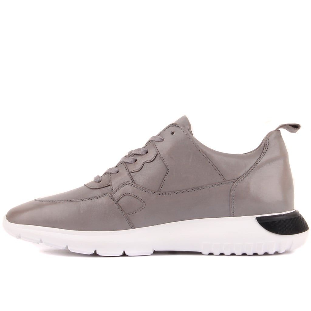Sail Lakers - Gri Deri Erkek Sneaker