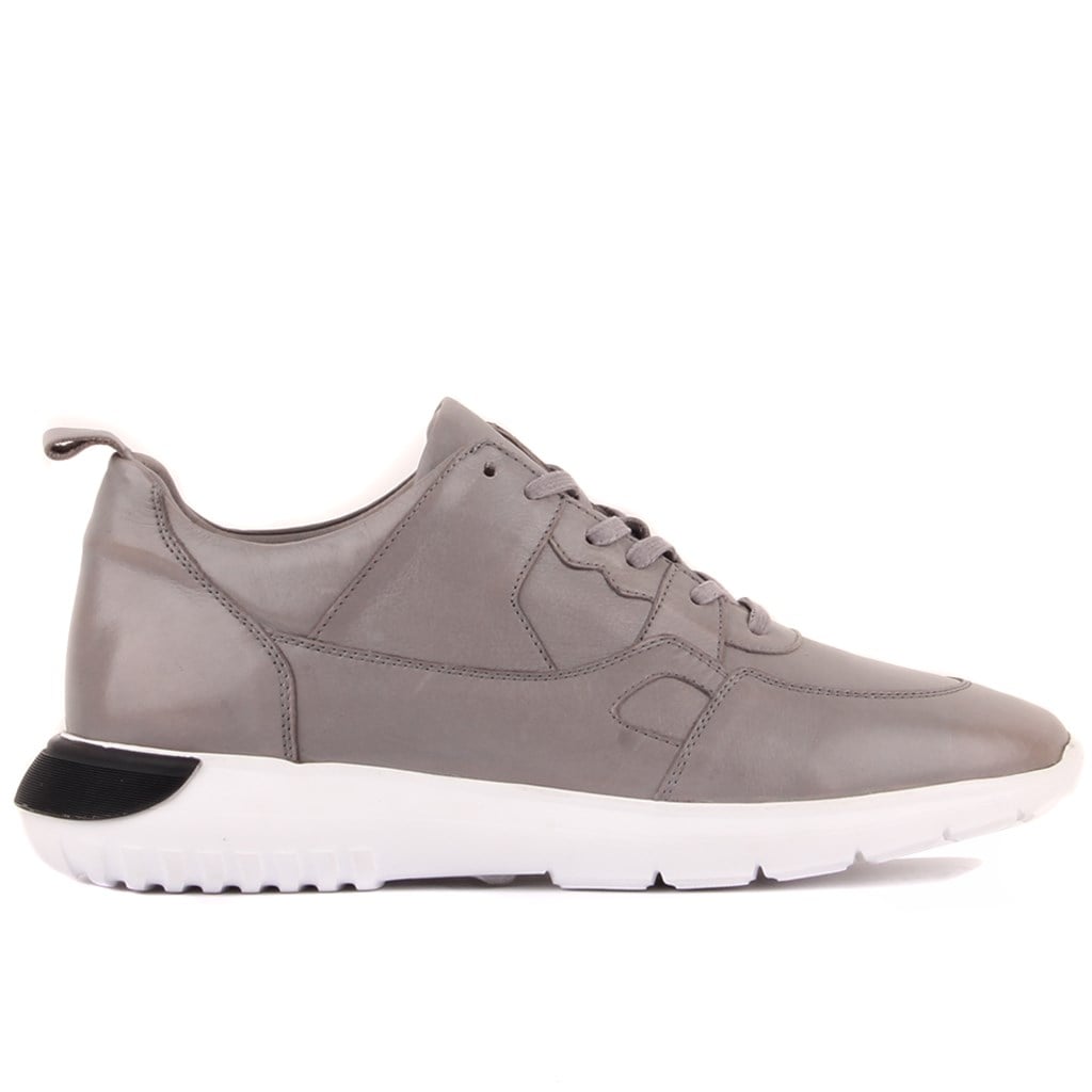 Sail Lakers - Gri Deri Erkek Sneaker