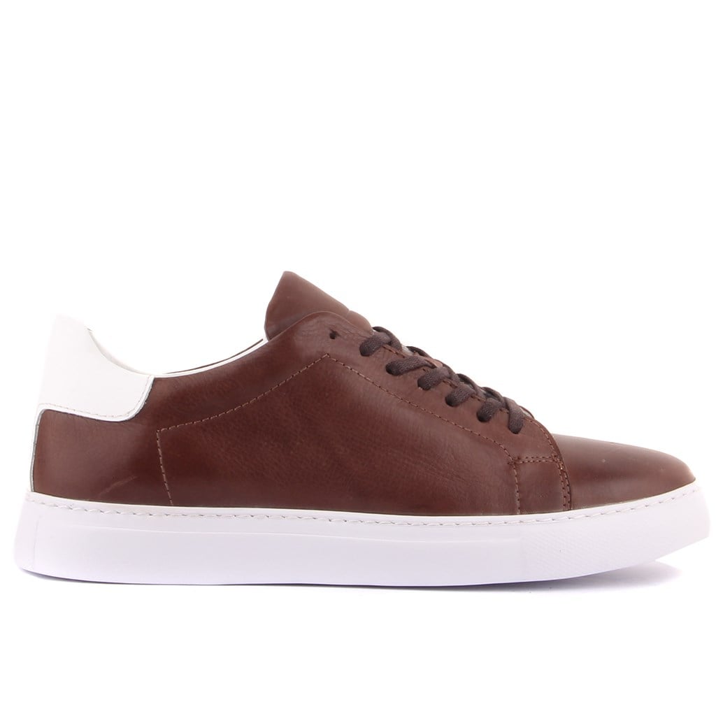 Sail Lakers - Kahverengi Deri Erkek Sneaker
