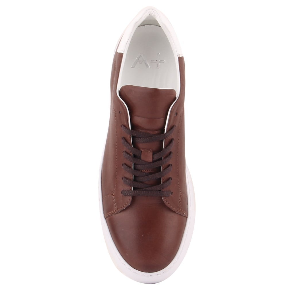 Sail Lakers - Kahverengi Deri Erkek Sneaker