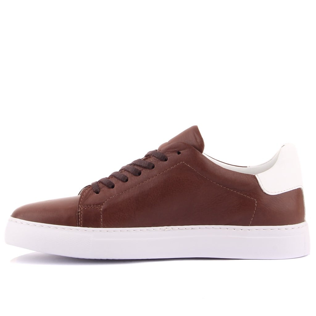 Sail Lakers - Kahverengi Deri Erkek Sneaker