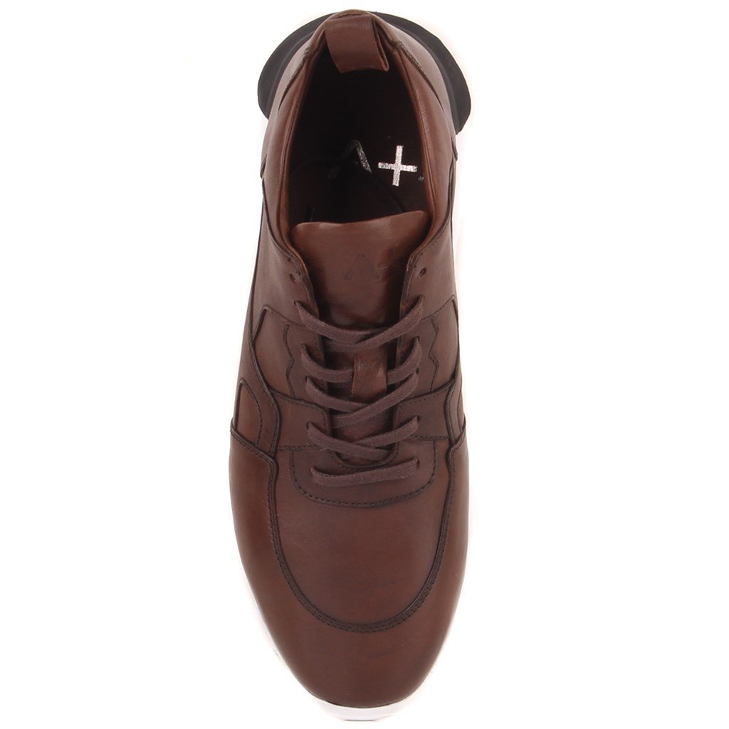 Sail Lakers - Kahverengi Deri Erkek Sneaker