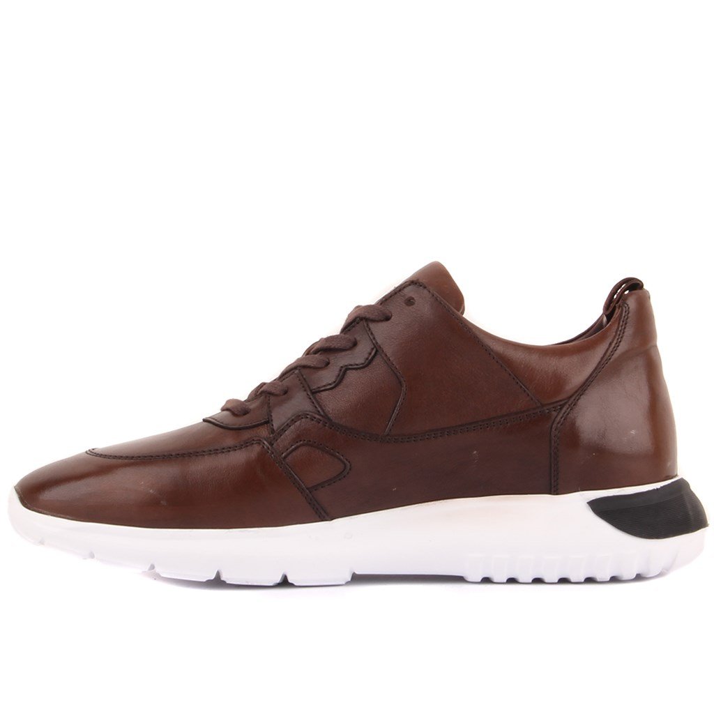 Sail Lakers - Kahverengi Deri Erkek Sneaker