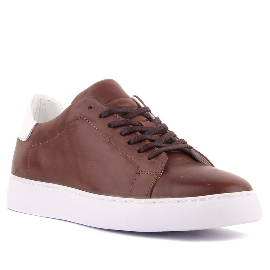 Sail Lakers - Kahverengi Deri Erkek Sneaker
