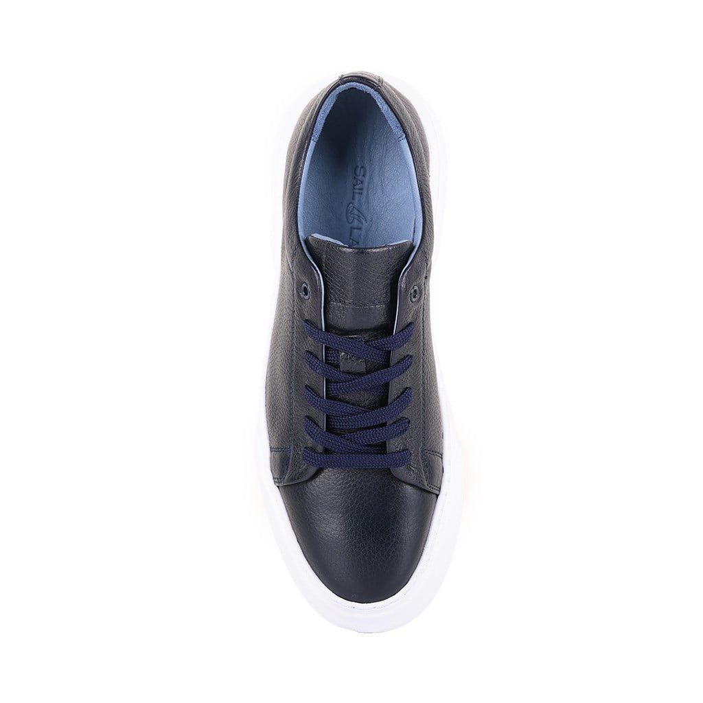 SneakersSail Lakers - Lacivert Deri Bağcıklı Erkek Günlük Ayakkabı 101-1032-LF02101-1032-LF02 R3 LACIVERT FLOTER