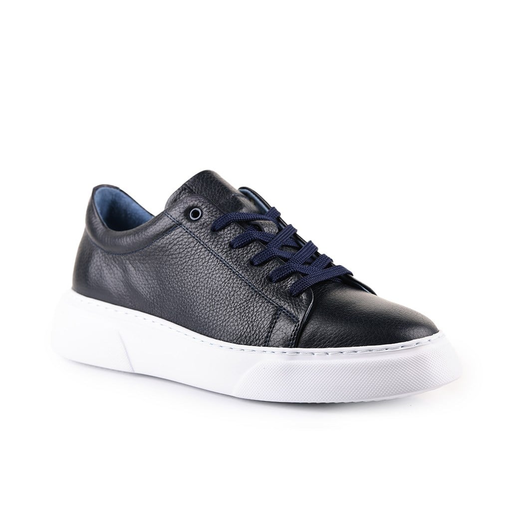 SneakersSail Lakers - Lacivert Deri Bağcıklı Erkek Günlük Ayakkabı 101-1032-LF02101-1032-LF02 R3 LACIVERT FLOTER