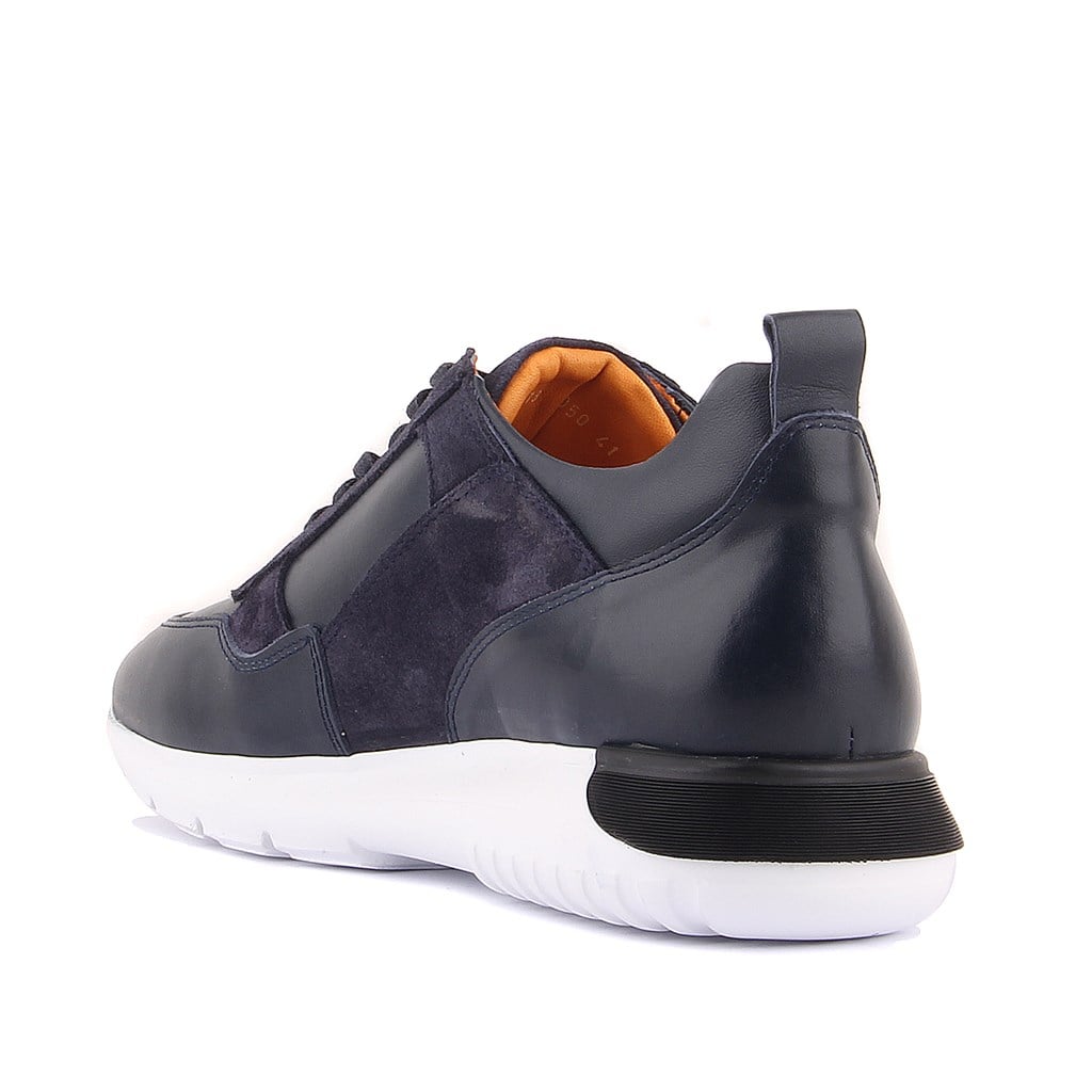 Sail Lakers - Lacivert Deri, Süet Bağcıklı Erkek Sneaker