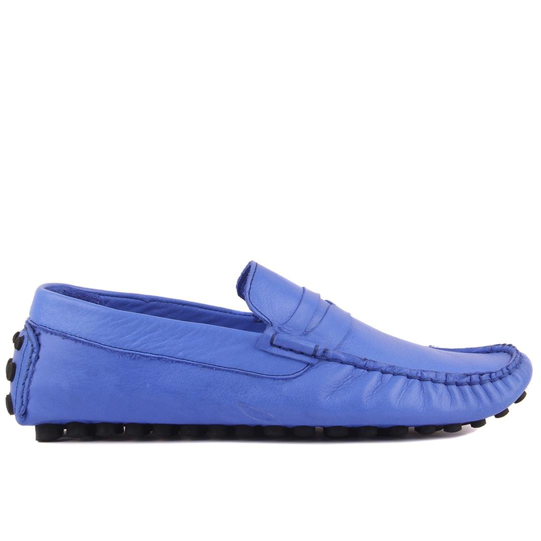 Günlük Sail Lakers - Saks Mavisi Deri Erkek Loafer Ayakkabı101-6055-11169 R39 SAX MAVI SC.
