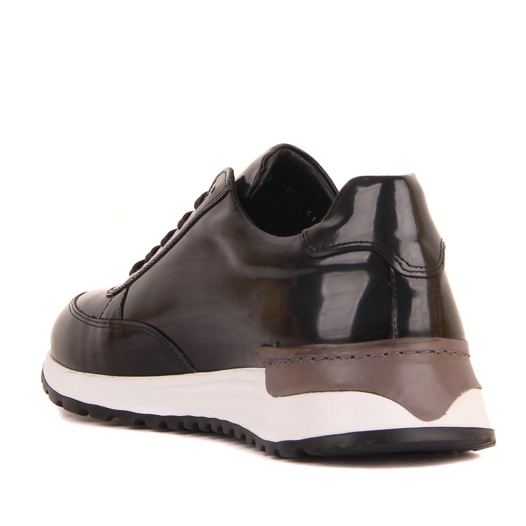 Sail Lakers - Siyah Açma Deri Erkek Sneaker