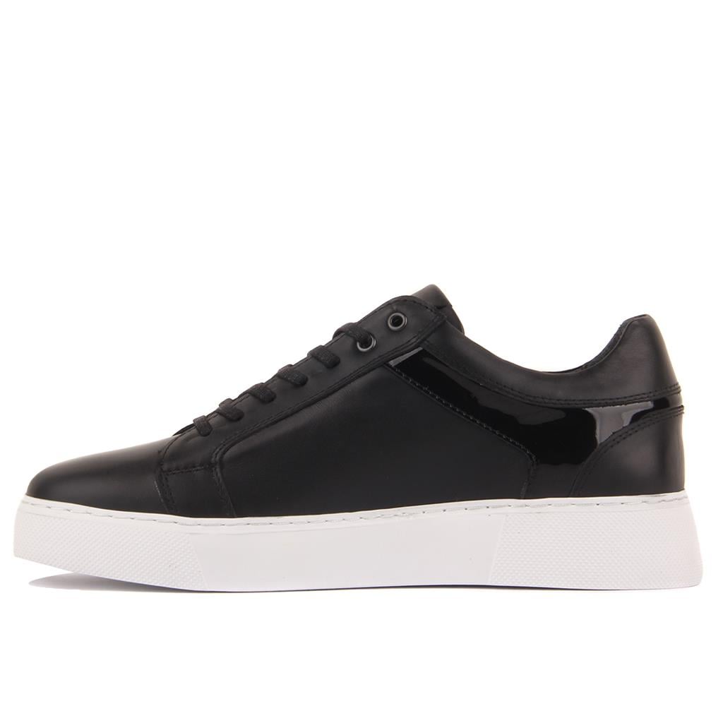 Sail Lakers - Siyah Deri Bağcıklı Erkek Sneaker