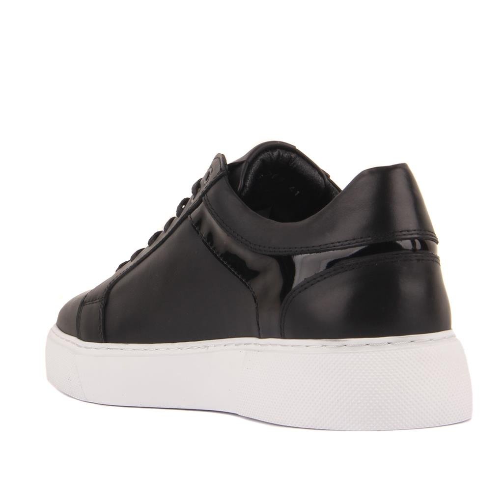 Sail Lakers - Siyah Deri Bağcıklı Erkek Sneaker